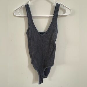 Aura Charcoal One Piece Bodysuit